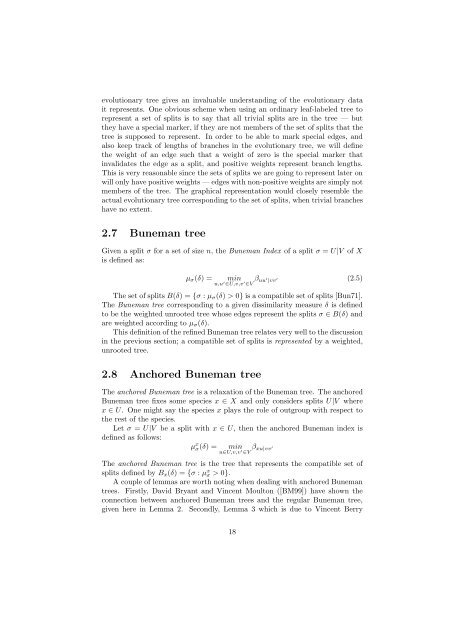 Refined Buneman Trees