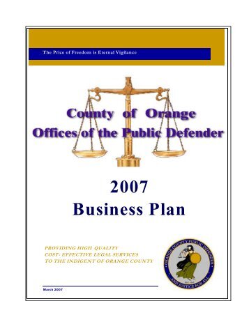 OFFICES OF THE PUBLIC DEFENDER - Orange County Public ...