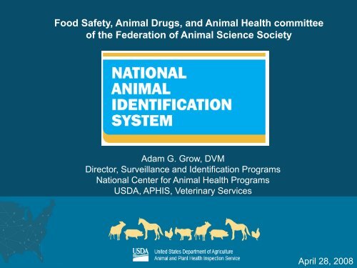 Animal Identification Issues - Federation of Animal Science Societies