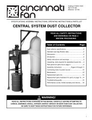 CENTRAL SYSTEM DUST COLLECTOR - Cincinnati Fan