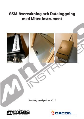 Mitecs Katalog 2010 - Mitec Instrument AB