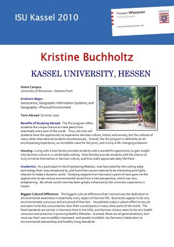 Kristine Buchholtz - Hessen - Wisconsin