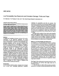 Low Permeability Gas Reservoirs and Formation Damage