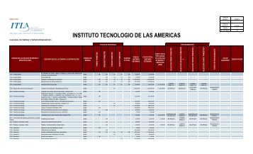 Plan Anual de Compras - ITLA