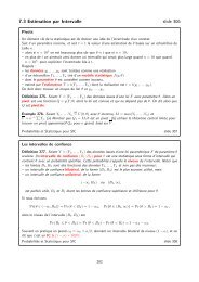 7.3 Estimation par Intervalle slide 306 - STAT