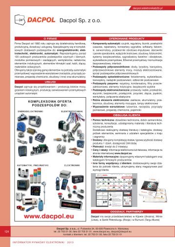 Dacpol Sp. z o.o. - Elektronik