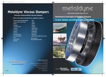 Metaldyne Viscous Dampers - METALDYNE International (UK)