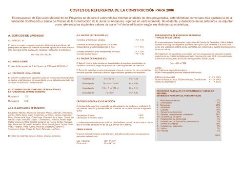 Costes de Referencia 2006