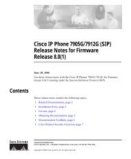 Cisco IP Phone 7905G/7912G (SIP) Release Notes for ... - Testlab