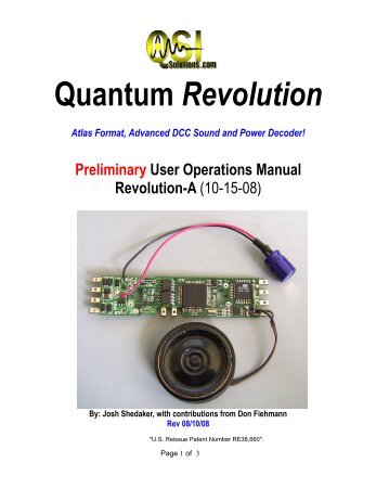 Quantum Revolution - DCC Concepts