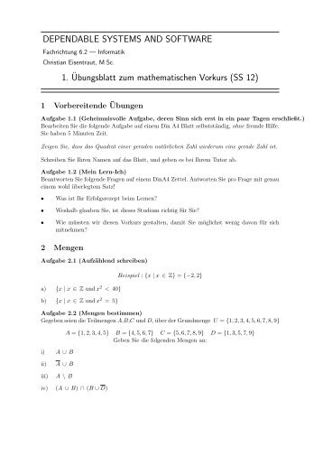 SS 12 - Dependable Systems and Software