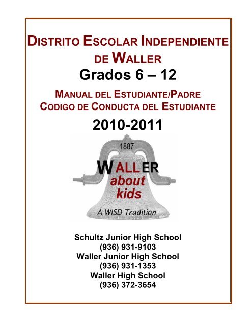 Grados 6 â 12 2010-2011 - Waller ISD