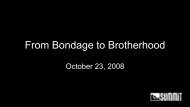 From Bondage to Brotherhood - Watermark Community Church
