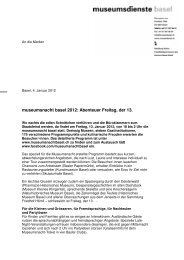 museumsnacht basel 2012: Abenteuer Freitag, der 13.