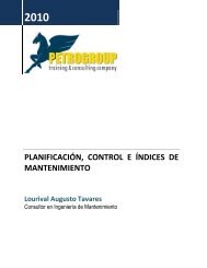 PLANIFICACIÃN, CONTROL E ÃNDICES DE MANTENIMIENTO