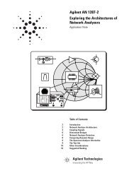 Agilent AN 1287-2 Exploring the Architectures of Network Analyzers