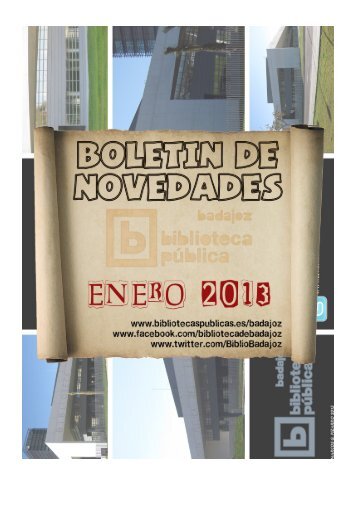 novedades para leer - Bibliotecas PÃºblicas