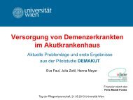 PrÃ¤sentation - Institut fÃ¼r Pflegewissenschaft - UniversitÃ¤t Wien