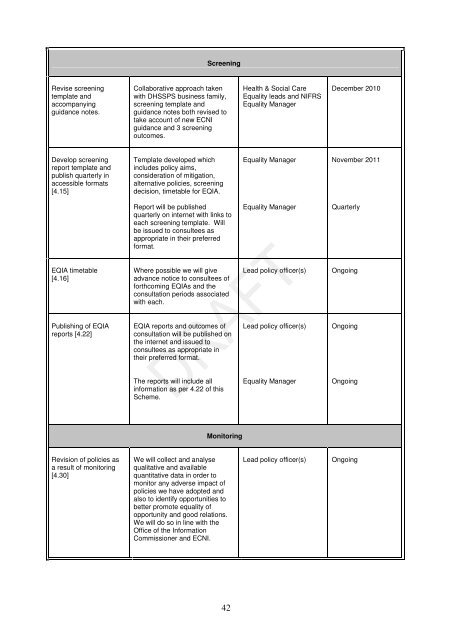 NIFRS Equality Scheme & Action Plan. - Northern Ireland Fire ...