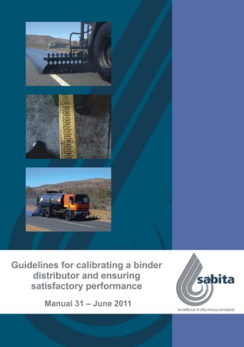 Manual 31 Guidelines for calibrating a binder distributor ... - Aapaq.org
