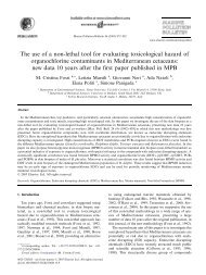 The use of a non-lethal tool for evaluating toxicological hazard of ...