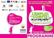 Programme des rencontres de l'emploi 2012 - ACCM
