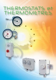 THERMOSTATS et THERMOMETRES - CBM