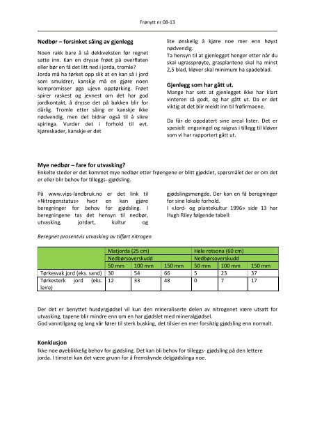 Frønytt nr 08 -13