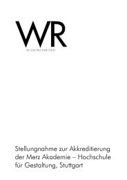 Stellungnahme zur Akkreditierung der Merz ... - Wissenschaftsrat