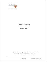 RBS CONTROLS USER GUIDE - Registrar