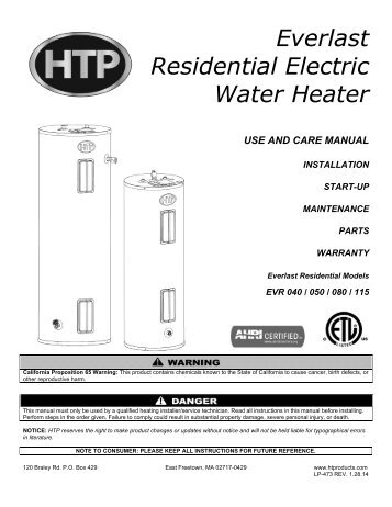 Download Installation Manual (.pdf) - Heat Transfer Products, Inc