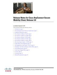 Release Notes for Cisco AnyConnect Secure Mobility Client ...