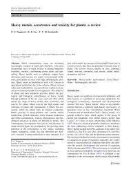 2.Heavy metals,occurrence and toxicity for plants: a review. 2010