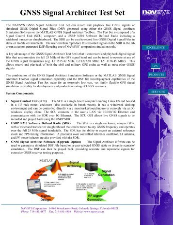 GNSS Signal Architect Test Set - NAVSYS Corporation