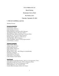 October 2010 - Thursday board meeting minutes - TYCA Midwest