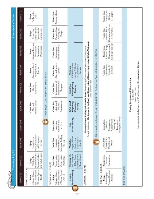 ICCB 2013 Program - Society for Conservation Biology