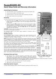 RouterBOARD 493 Quick Setup Guide and ... - RouterBOARD.sk