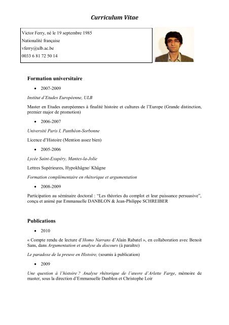 Curriculum Vitae - GRAL