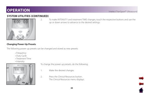 Intelect Transport Ultrasound User Manual - DJO Global