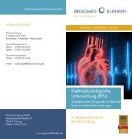 Elektrophysiologische Untersuchung (EPU) - Regiomed Kliniken