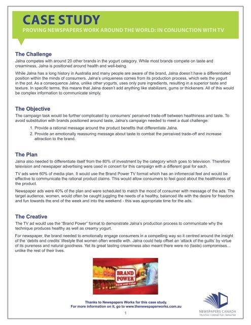 full case study - Newspapers Canada