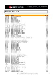 Prisliste 2011 Ixil - MC-Tech