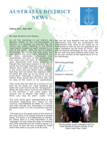 Page 12 & 1.qxd - Australia District of the New Apostolic Church
