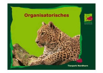 Organisatorisches (Ina Brockmann, Leiterin Zooschule ... - VZP