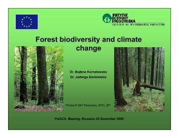 Forest biodiversity and climate change - PolSCA