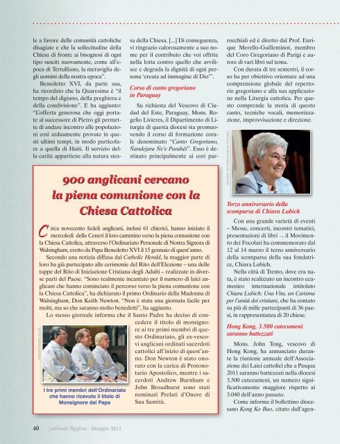 Scaricare versione PDF della rivista - Salvamiregina.it