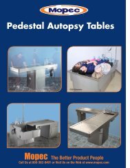 Pedestal Autopsy Tables - Mopec