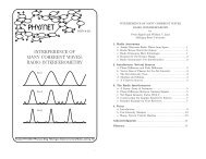 radio interferometry - Project PHYSNET