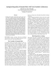 Analogical Integration of Semantic Roles with Vector Symbolic ...