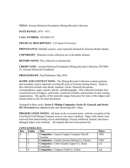 State Organizations